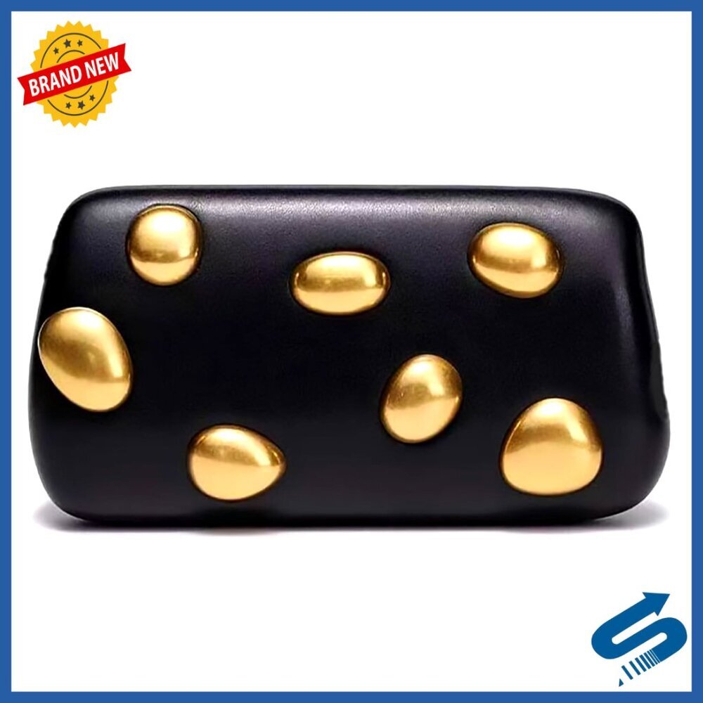 PU Leather Snake Shape Evening Clutch Purse with Removable Chain Strap